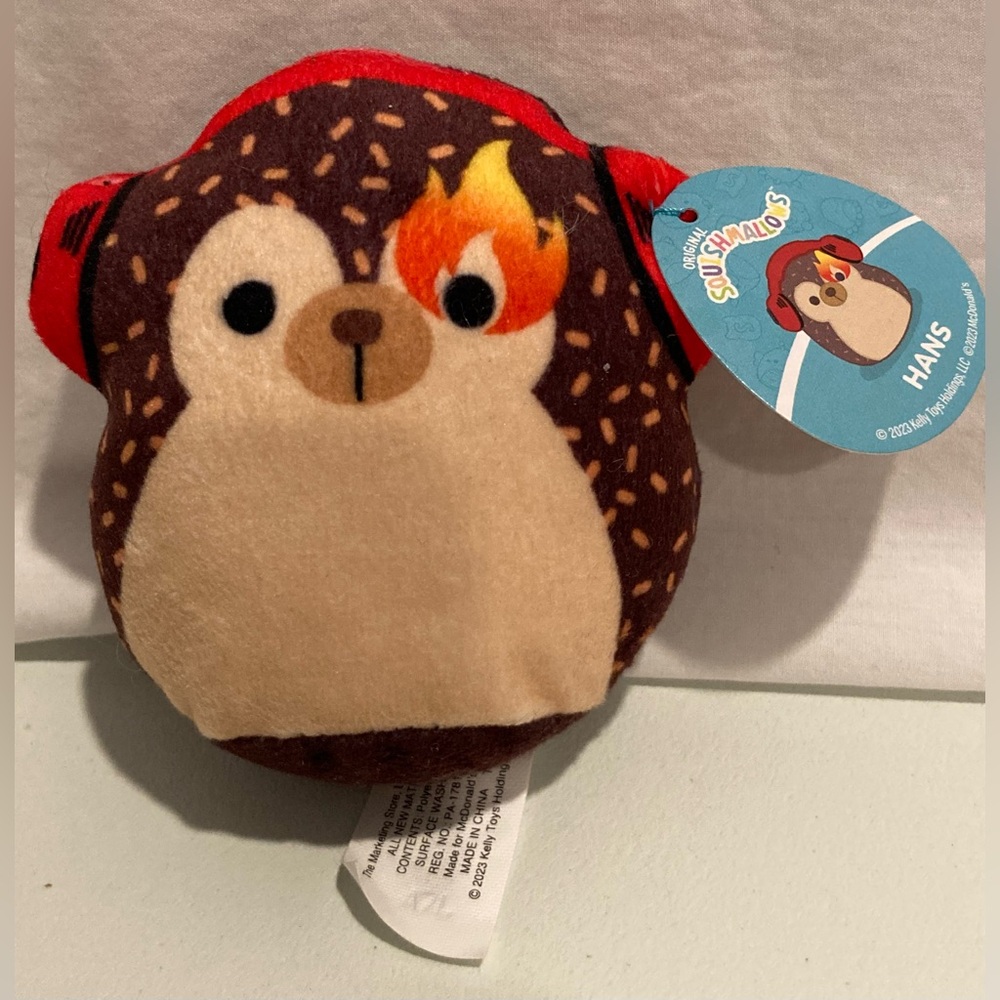 Four Squishmallows McDonald's Happy Meal Collectible 2023 Archie Fifi Hans Sunny - Picture 3 of 14